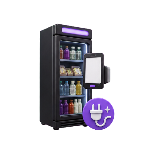 3D-иконка запуска микромаркета с подключённым POS